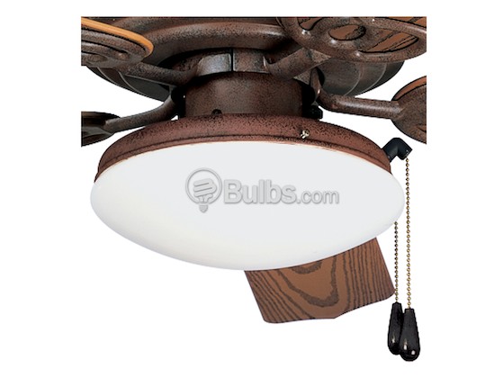 Progress Lighting P2611-30 Low Profile Ceiling Fan Light Kit, White