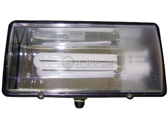 Value Brand QFL10F13 Plastic Flood Fixture with a 13 Watt Fluorescent Lamp