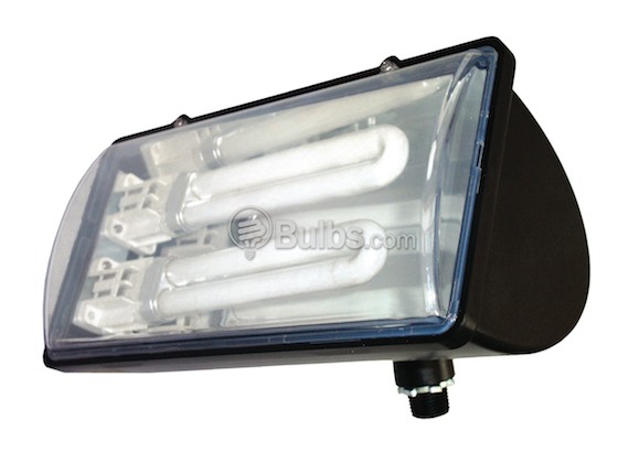 Value Brand QFL10F26 Plastic Flood Fixture with Two 13 Watt Fluorescent Lamps