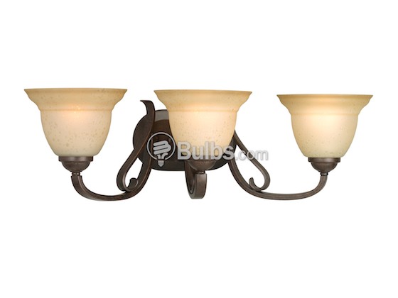 Progress Lighting P2883-77  Three-Light Fixture, Torino Collection, Forged Bronze Finish