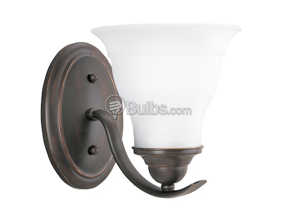Progress Lighting P3190-20 One-Light Wall Bracket Light Fixture, Trinity Collection, Antique Bronze