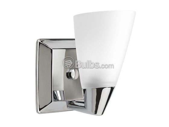 Progress Lighting P2805-15 One-Light Wall Bracket Light Fixture, Rizu Collection, Polished Chrome