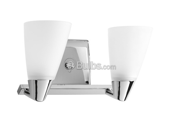 Progress Lighting P2806-15 Two-Light Wall Bracket Light Fixture, Rizu Collection, Polished Chrome