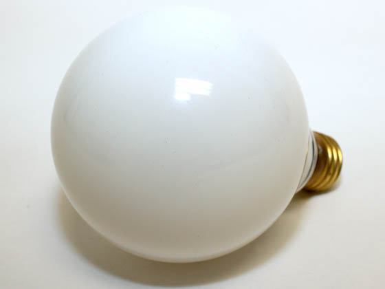 Bulbrite 340060 60G30WH (125V) 60 Watt, 125 Volt G30 White Globe Bulb