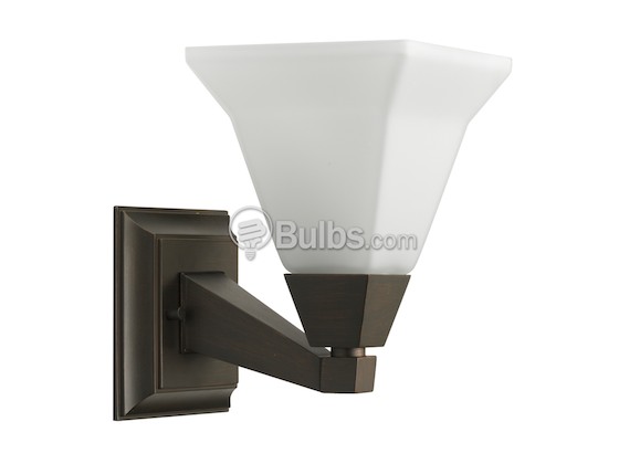 Progress Lighting P3135-74 One-Light Wall Bracket Light Fixture, Glenmont Collection, Venetian Bronze Finish