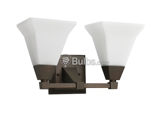 Progress Lighting P3136-74 Two-Light Wall Bracket Light Fixture, Glenmont Collection, Venetian Bronze Finish