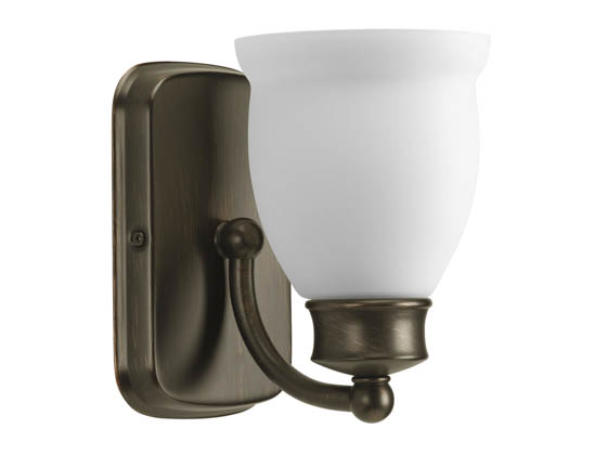 Progress Lighting P2993-74 One-Light Wall Bracket Light Fixture, Leeland Collection, Venetian Bronze Finish