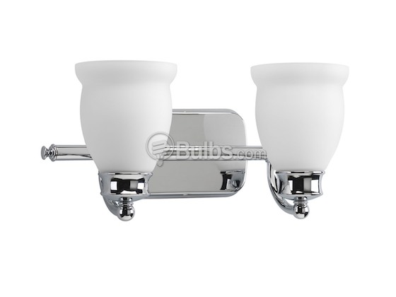 Progress Lighting P2994-15 Two-Light Wall Bracket Light Fixture, Leeland Collection, Polished Chrome