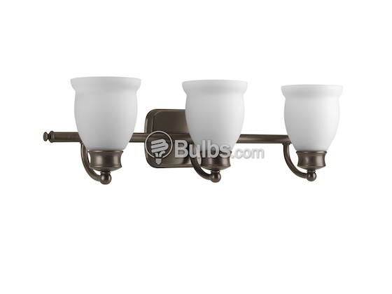 Progress Lighting P2995-74 Three-Light Wall Bracket Light Fixture, Leeland Collection, Venetian Bronze Finish