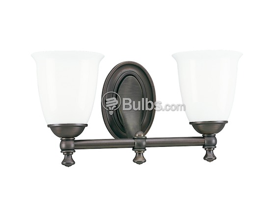 Progress Lighting P3028-74 Two-Light Wall Bracket Light Fixture, Victorian Collection, Venetian Bronze Finish