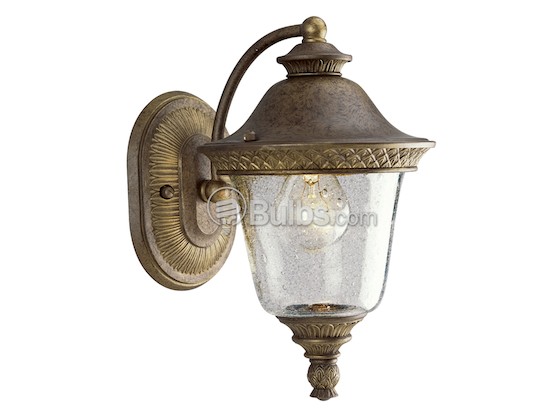 Progress Lighting P5714-86 One-Light Outdoor Wall Lantern, Savannah Collection, Burnished Chestnut Finish