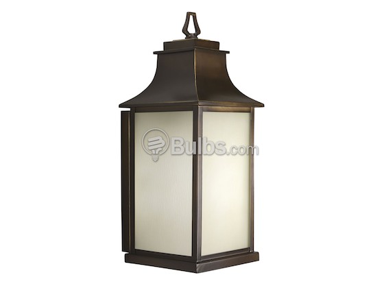 Progress Lighting P5955-108 One-Light Outdoor Wall Lantern, Salute Collection, Oil Rubbed Bronze Finish