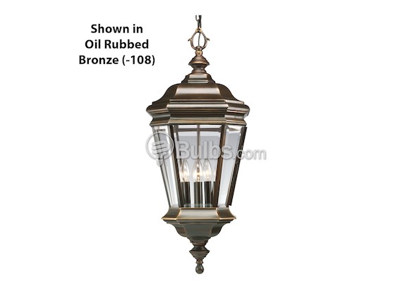 Progress Lighting P5574-33 Four-Light Outdoor Hanging Lantern Fixture, Crawford Collection, Cobblestone Finish