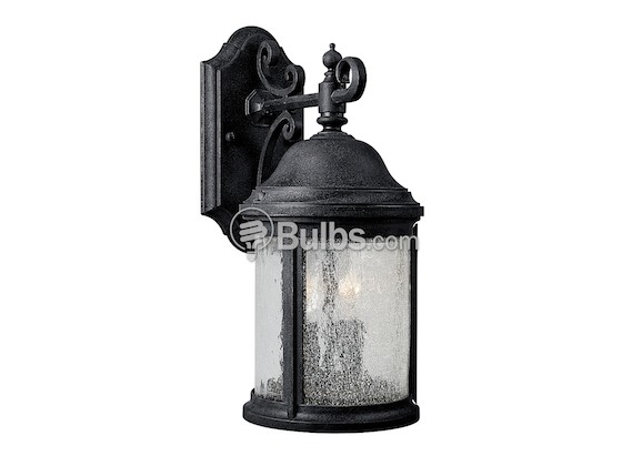 Progress Lighting P5649-31 Two-Light Outdoor Wall Lantern, Ashmore Collection, Textured Black