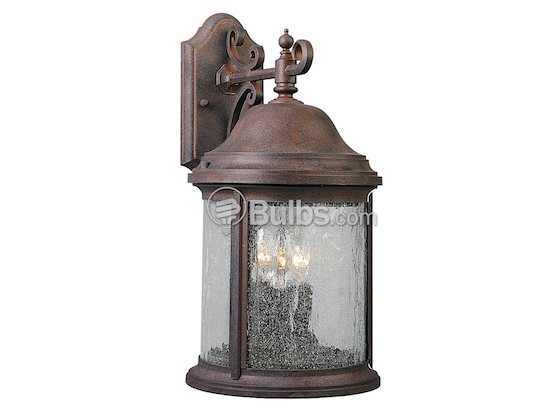 Progress Lighting P5650-33 Three-Light Outdoor Wall Lantern, Ashmore Collection, Cobblestone Finish