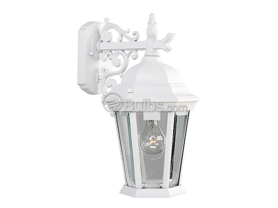 Progress Lighting P5683-30 One-Light Outdoor Wall Lantern, Welbourne Collection, Textured White