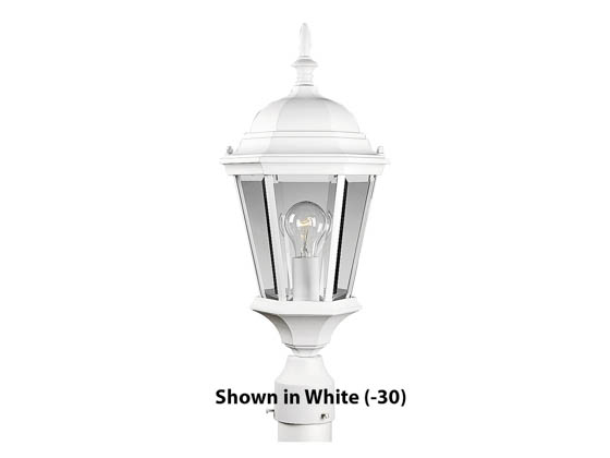Progress Lighting P5482-31 One-Light Outdoor Post Lantern, Welbourne Collection, Textured Black