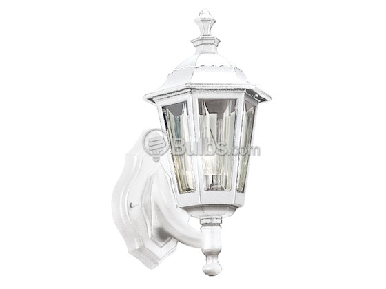 Progress Lighting P5826-30 One-Light Outdoor Wall Lantern, Welbourne Collection, White