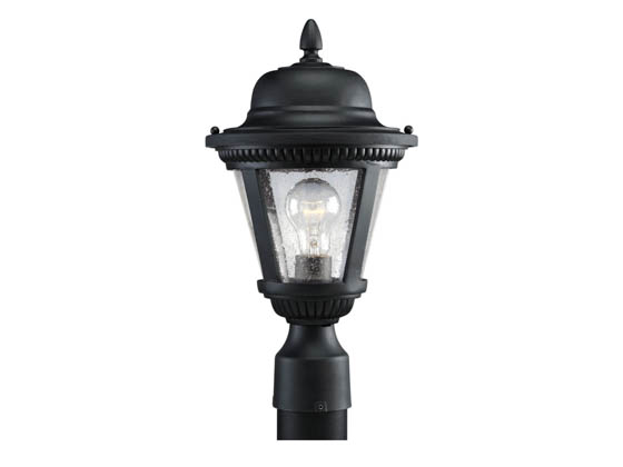 Progress Lighting P5445-31 One-Light Outdoor Post Lantern, Westport Collection, Black