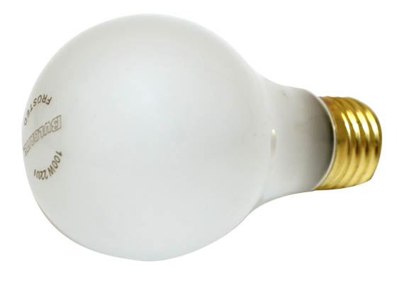 Bulbrite 120100 100A/220 (220V) INDUSTRIAL USE 100W 220V A19 Frosted Bulb, E26 Base