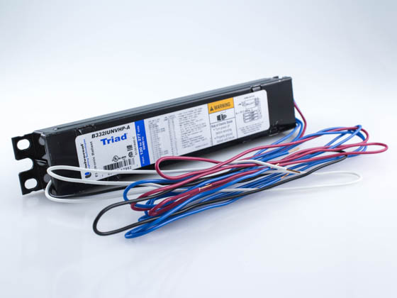NEW TRIAD B332IUNVHP-A ELECTRONIC BALLAST 120-277VAC FOR F32T8 LAMPS 3 