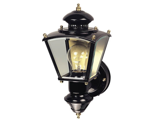 Heath / Zenith SL-4150-BK One-Light Motion Activated Outdoor Wall Lantern Fixture, Black