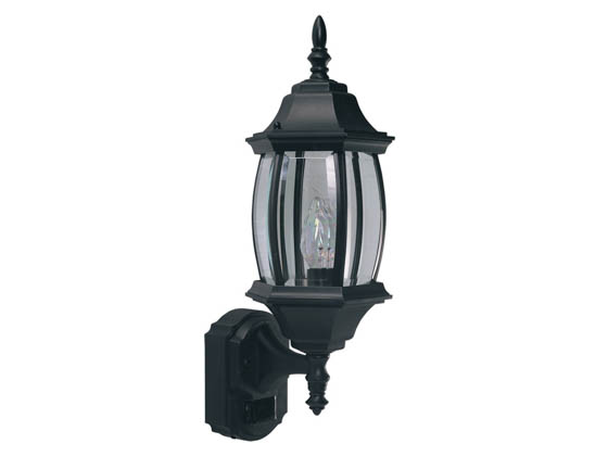 Heath / Zenith SL-4196-BK One-Light Motion Activated Outdoor Wall Lantern Fixture, Black