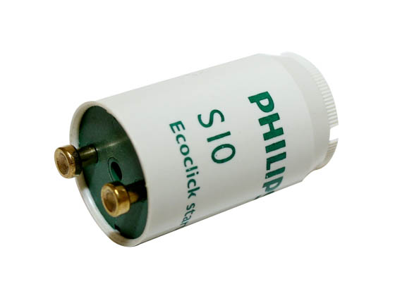 20 Stück Philips S10 Ecoclick Starter für Leuchtstoffröhren von 4-65 Watt 