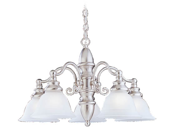 Sea Gull Lighting 31051-962 Five-Light Chandelier Fixture, Canterbury Collection, Brushed Nickel