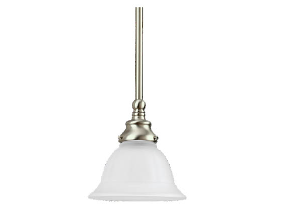 Sea Gull Lighting 69050BLE-962 Single-Light Mini-Pendant Fixture, Canterbury Collection, Brushed Nickel