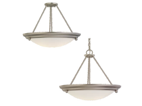 Sea Gull Lighting 69238BLE-98 Four-Light Pendant Fixture, Centra Collection, Brushed Stainless