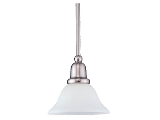 Sea Gull Lighting 69459BLE-962 Single-Light Pendant Fixture, Sussex Collection, Brushed Nickel