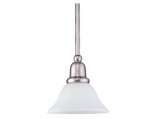 Sea Gull Lighting 69459BLE-962 Single-Light Pendant Fixture, Sussex Collection, Brushed Nickel