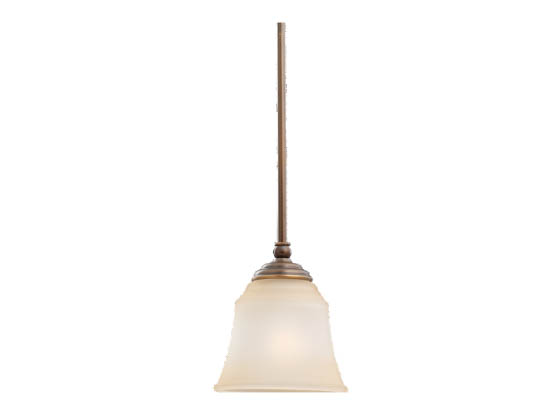 Sea Gull Lighting 69380BLE-829 Single-Light Pendant Fixture, Parkview Collection, Russet Bronze
