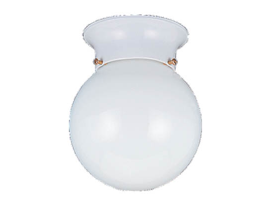 Sea Gull Lighting 5366-15 Close-to-Ceiling, One-Light Fixture, Tomkin Collection, White Finish