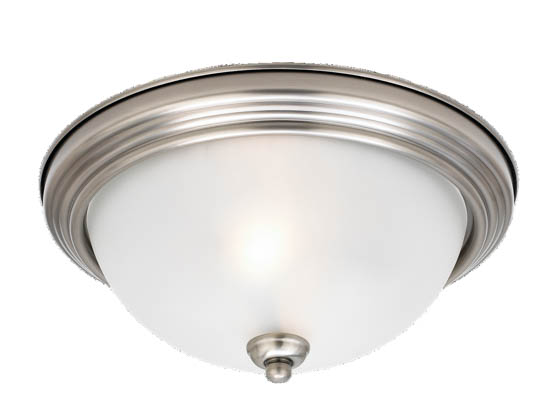 Sea Gull Lighting 77064-965 Close-to-Ceiling, Two-Light Fixture, Montclaire Collection, Antique Brushed Nickel