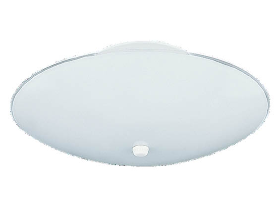 Sea Gull Lighting 7355-15 Close-to-Ceiling, Three-Light Fixture, Bent Glass Collection, White
