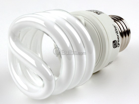 Greenlite Corp. G355010 13W/ELS-U/27K 60 Watt Incandescent Equivalent, 13 Watt, 120 Volt Warm White Spiral CFL Bulb