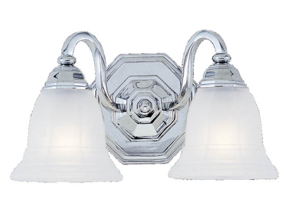 Sea Gull Lighting 4058-05 Two-Light Wall/Bath Light Fixture, Blakely Collection, Chrome