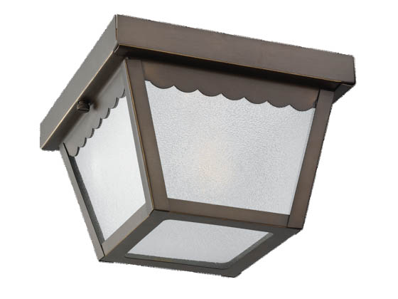 Sea Gull Lighting 75467-71 One-Light Outdoor Ceiling Light Fixture, Antique Bronze