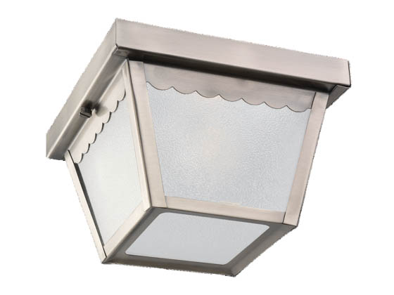 Sea Gull Lighting 75467-965 One-Light Outdoor Ceiling Light Fixture, Antique Brushed Nickel
