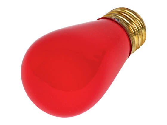 Bulbrite B701701 11S14CR (Red) 11W 130V S14 Ceramic Red Sign or Indicator Bulb, E26 Base