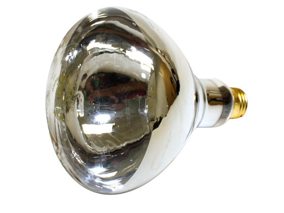 Philips 250W 120V BR40 Clear Infrared Heat Lamp Reflector, Base | 250BR40/1 (Heat Lamp) | Bulbs.com