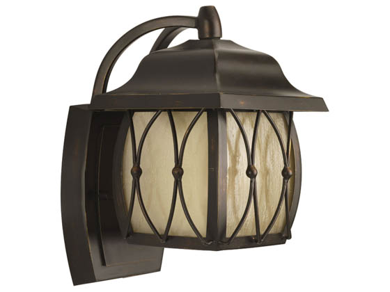Progress Lighting P5655-20 One-Light Outdoor Wall Lantern, Montreux Collection, Antique Bronze Finish