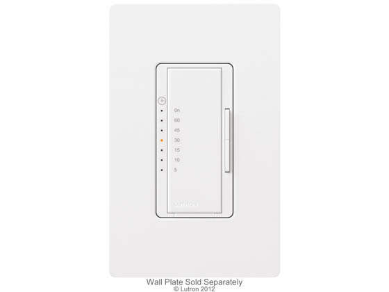 Lutron Electronics MA-T51MN-WH Lutron Maestro Multi-Location/Single-Pole Countdown Timer Switch