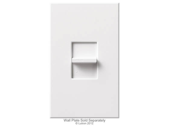 Lutron Electronics NTF-103P-277-WH Lutron Nova T 6 A, 277V Small Control 3-Way Fluorescent 3-Wire Preset Dimmer