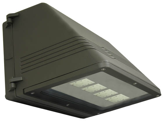 MaxLite 70908 MLLWP70LED50DS 70 Watt LED Wallpack Fixture, Full Cutoff