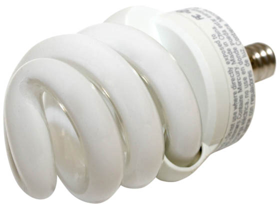 TCP TEC48909C 48909C 9W Warm White Spiral CFL Bulb, E12 Base