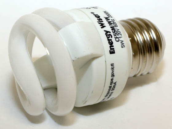 Bulbrite 509205 CF5SM/WW (DISC - USE 509206) 25 Watt Incandescent Equivalent, 5 Watt, 120 Volt Warm White Spiral CFL Bulb