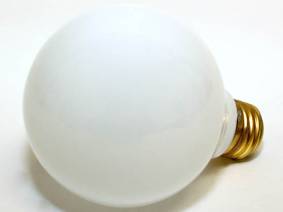Bulbrite 330060 60G25WH3 (DISC-See 616543) 60 Watt, 130 Volt G25 White Globe Bulb